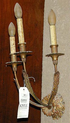 Lot 249 - Pair of Louis XV Style Gilt Decorated...