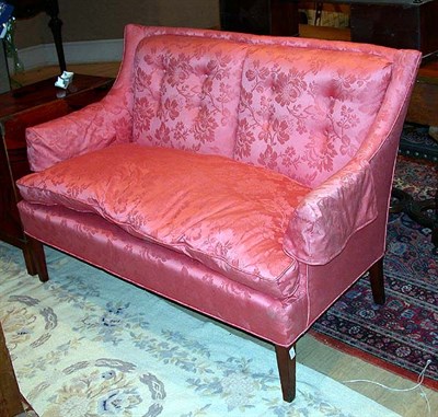 Lot 253 - Regency Style Upholstered Mahogany Settee