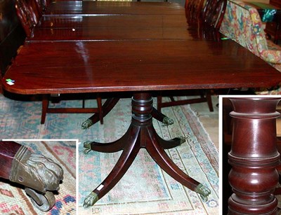 Lot 622 - George III Style Mahogany Triple-Pedestal...