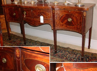 Lot 447 - Regency Inlaid Mahogany Serpentine-Front...