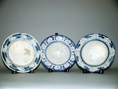 Lot 222 - Group of Three Dedham Pottery Plates Each in...