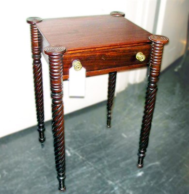 Lot 200 - Federal Mahogany Work Table New England, early...