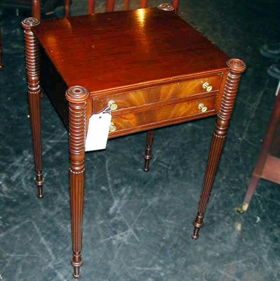 Lot 199 - Federal Mahogany Work Table Massachusetts,...
