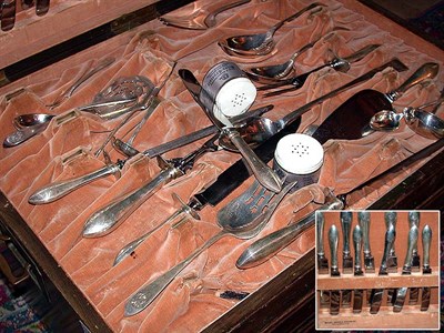 Lot 450 - Dominick & Haff Sterling Silver Flatware...