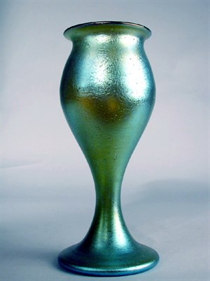 Lot 135 - Unsigned Loetz Glass Vase Of goblet form, in...