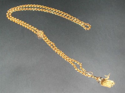 Lot 397 - Victorian Chain and Slide 14 kt. yellow gold,...