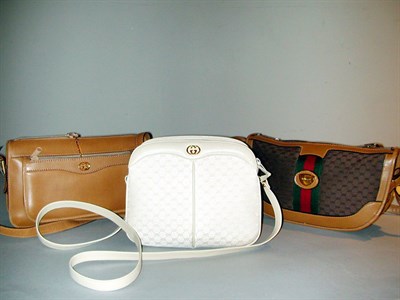Lot 309 - Three Gucci Handbags Italian, 1980s/90s...