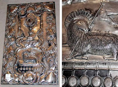 Lot 234 - Continental Repousse Silver Icon 19th Century...