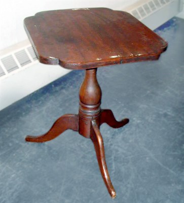Lot 480 - Late Federal Cherry and Maple Tilt-Top Tripod...