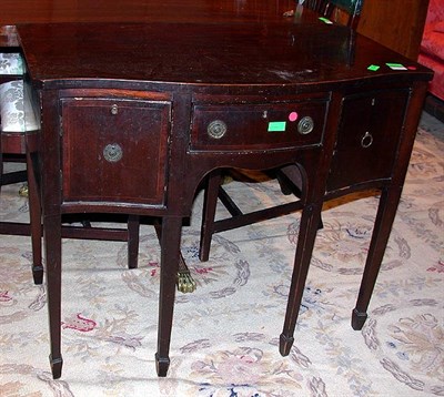 Lot 239 - George III Style Mahogany Bow-Front Sideboard