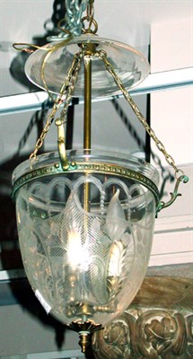 Lot 627 - Georgian Style Colorless Etched Glass Bell...