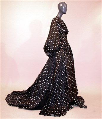 Lot 138 - Christian Dior Polka Dot Evening Coat French,...