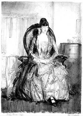 Lot 150 - George Bellows LADY WITH FAN (MASON 111)...