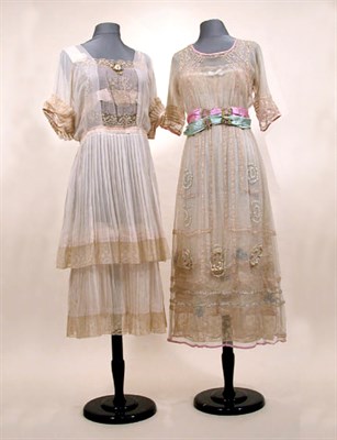 Lot 11 - Lucile and Boue Soeurs Jeune Fille Dresses...