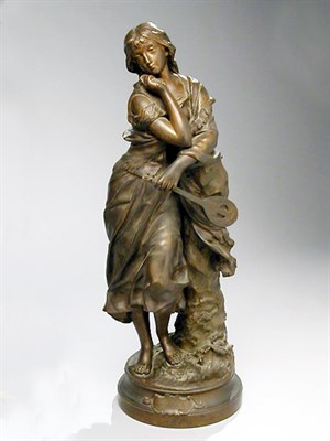 Lot 366 - Bronze Sculpture Mignon After a model by...