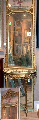 Lot 104 - Louis XVI Style Painted and Gilt Console and...