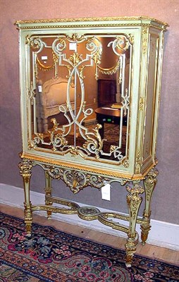 Lot 301 - Continental Rococo Style Painted and Gilt...