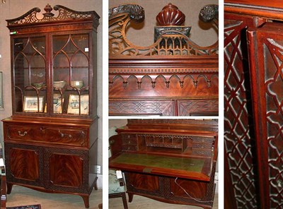 Lot 537 - George III Style Mahogany Bookcase