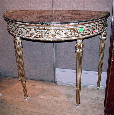 Lot 512 - Italian Neoclassical Style Painted and Parcel...