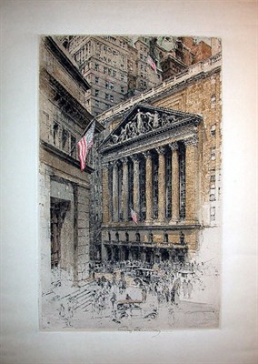 Lot 264 - Luigi Kasimir NEW YORK STOCK EXCHANGE Color...