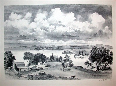 Lot 197 - Adolf Dehn FISHING IN COLORADO; BLACK MOUNTAIN;...