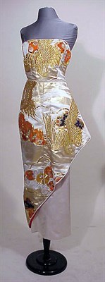 Lot 214 - Asian Brocade Evening Gown American Fashioned...