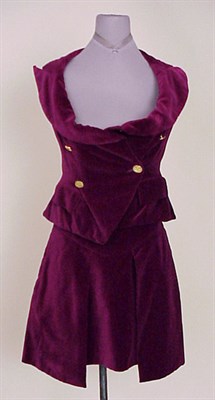 Lot 196 - Vivienne Westwood Purple Velvet Suit English,...