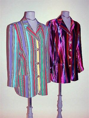 Lot 217 - Two Versace Striped Blazers 1970s The first...