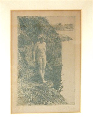 Lot 405 - Anders Zorn PRECIPICE (ASPLUND 228;...