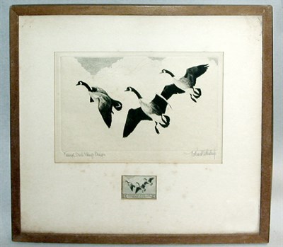 Lot 163 - Richard Bishop FEDERAL DUCK STAMP DESIGN...