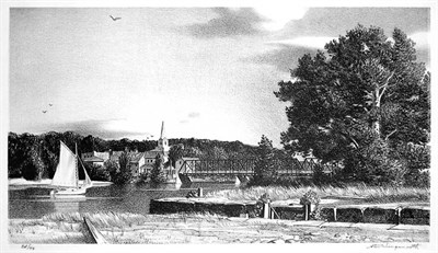 Lot 391 - Stow Wengenroth MARSHALL'S POINT; HUDSON RIVER...