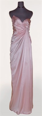 Lot 226 - Thierry Mugler Pink Charmeuse Evening Gown...