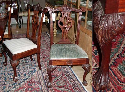 Lot 244 - Set of Eight George III Style Mahogany Dining...