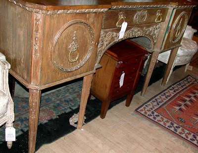 Lot 639 - Georgian Style Burl-Wood and Pine Sideboard