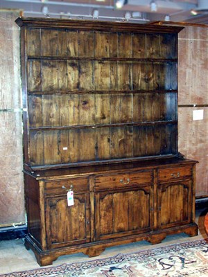 Lot 293 - Georgian Style Elm Welsh Dresser
