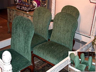 Lot 619 - Set of Eight Queen Anne Style Maple...