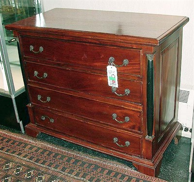 Lot 174 - Continental Mahogany Chest of Drawers