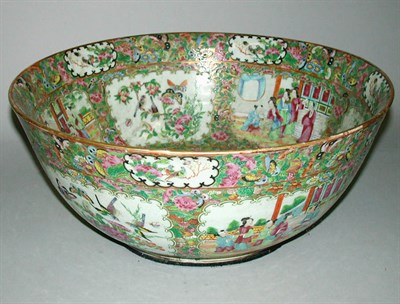 Lot 412 - Chinese Export Famille Rose Porcelain Punch...