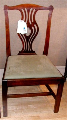 Lot 221 - Set of Eight George III Mahogany Dining Chairs...