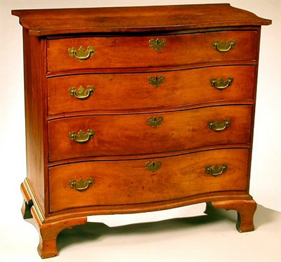Lot 191 - Federal Cherry Serpentine-Front Chest of...