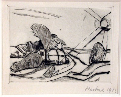Lot 236 - Erich Heckel WINTERSONNE (DUBE 118) Drypoint,...