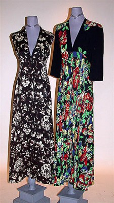 Lot 128 - Two Linda Kinoshita Long Dresses American,...