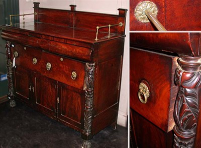 Lot 320 - Classical Mahogany Sideboard New York,...