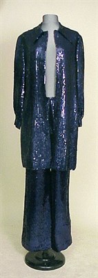 Lot 136 - Dior Boutique Sequined Pant Suit French,...