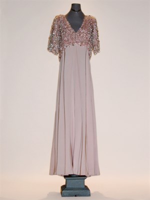 Lot 111 - Fontana Shell Pink Evening Gown Italian, late...