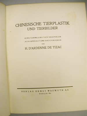 Lot 54 - TIZAC, H. D'ARDENNE DE Chinesische Tierplastik...