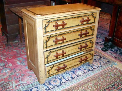 Lot 115 - Cottage Painted Chest of Drawers With...