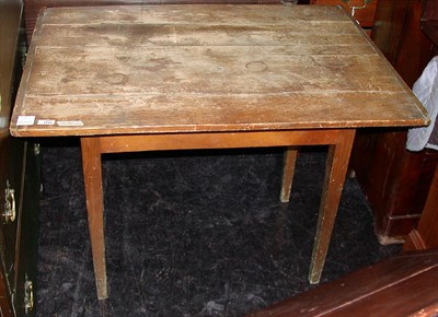 Lot 168 - American Pine and Maple Tavern Table 19th...