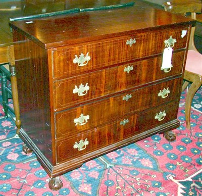 Lot 198 - Chippendale Style Inlaid Mahogany Chest of...