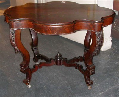 Lot 260 - Rococo Revival Mahogany Center Table The...